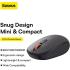 Baseus F01B Tri-Mode Wireless Mouse | Lightweight, Silent Buttons DPI-800/1000/1600 - Gray